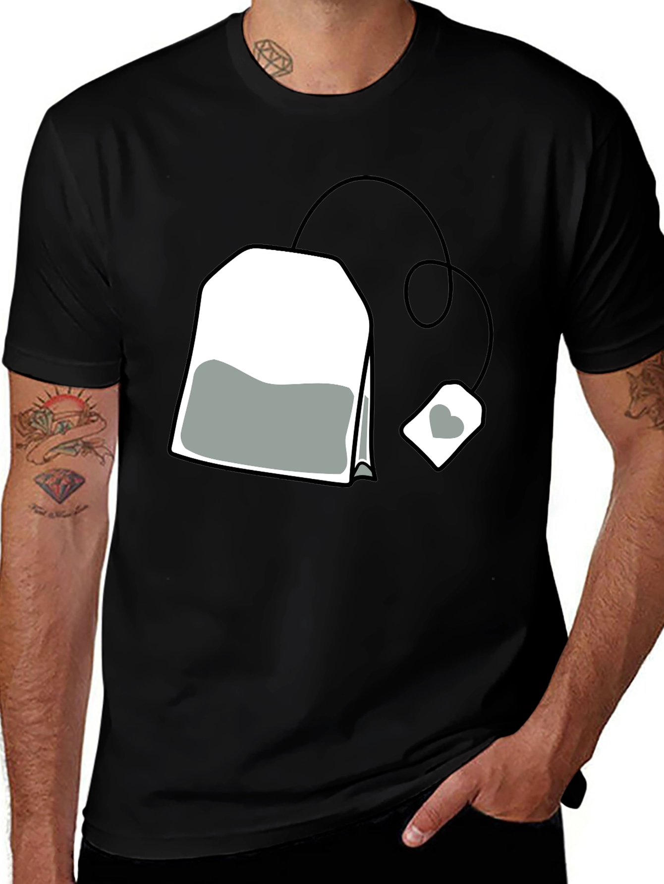 Tea Bag Graphic Tee - Casual Comfort