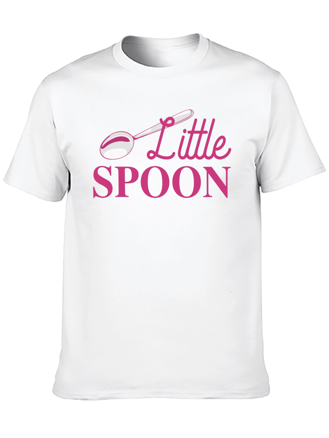 Little Spoon Black T-Shirt - Fun Couple Apparel