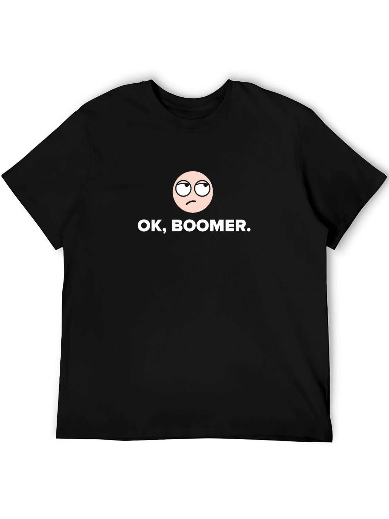 OK Boomer T-Shirt - Black Cotton Blend Unisex Style