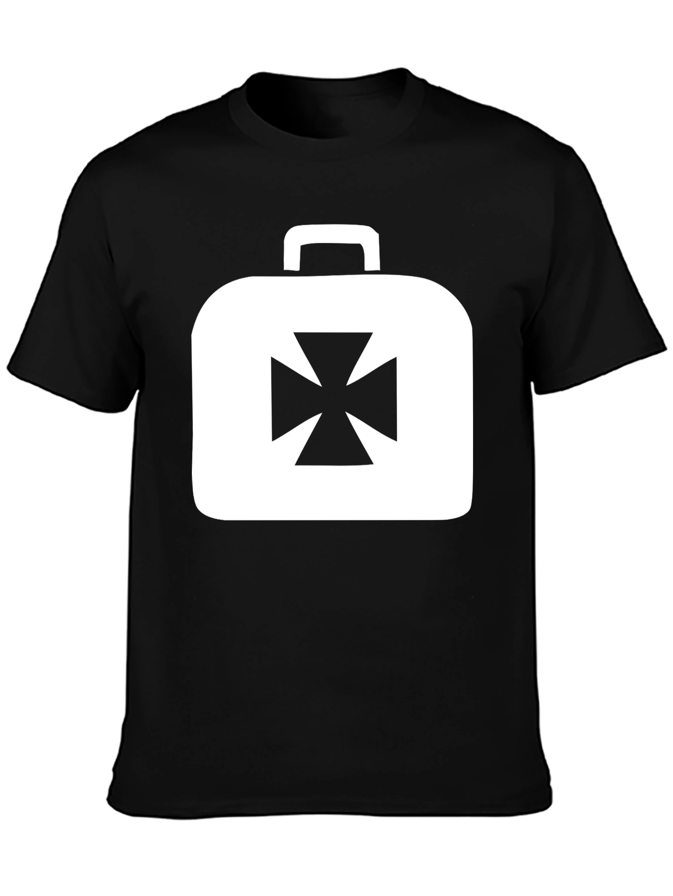 Iron Cross Briefcase Graphic Tee - Black
