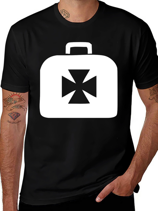 Iron Cross Briefcase Graphic Tee - Black