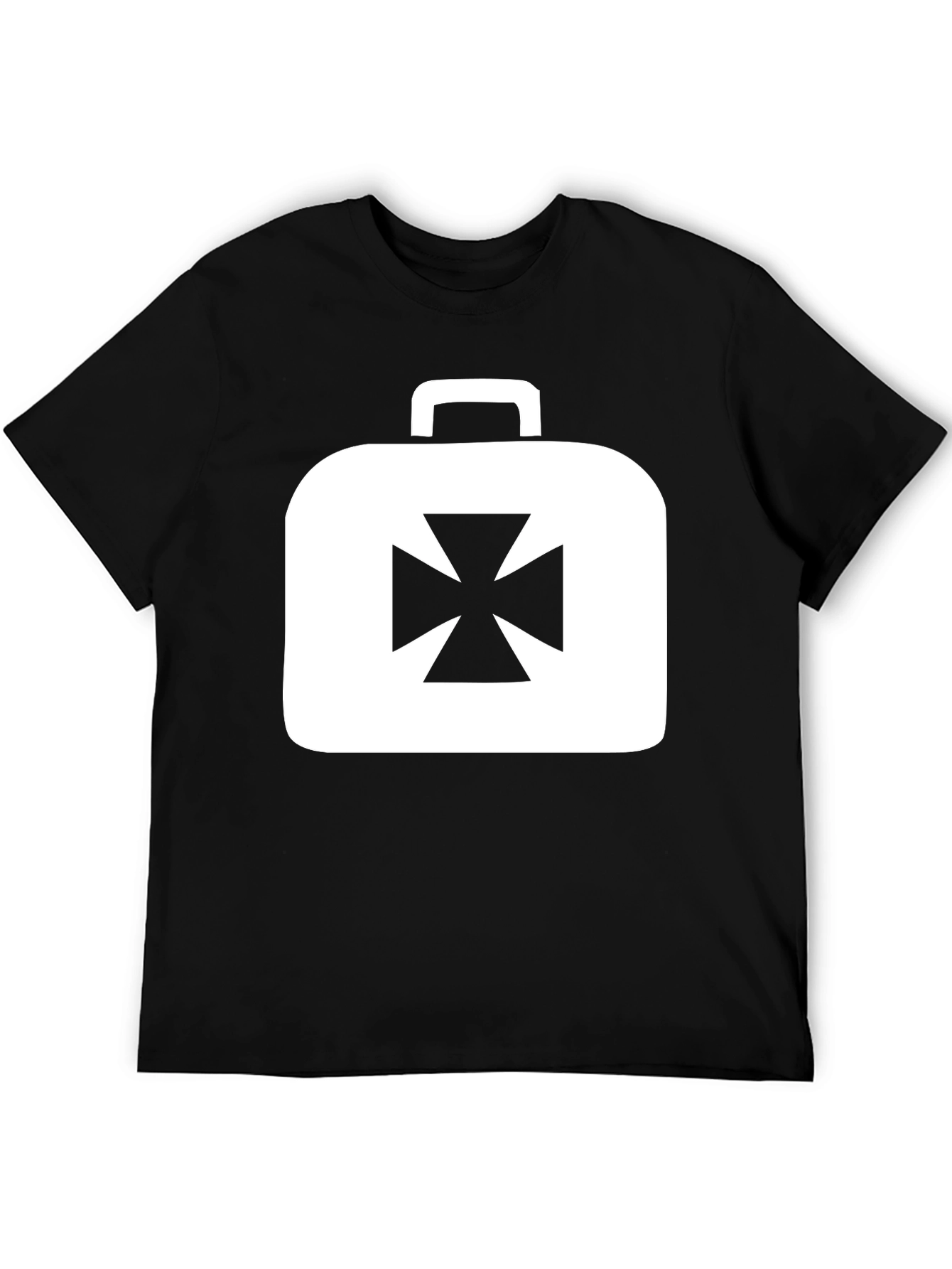 Iron Cross Briefcase Graphic Tee - Black