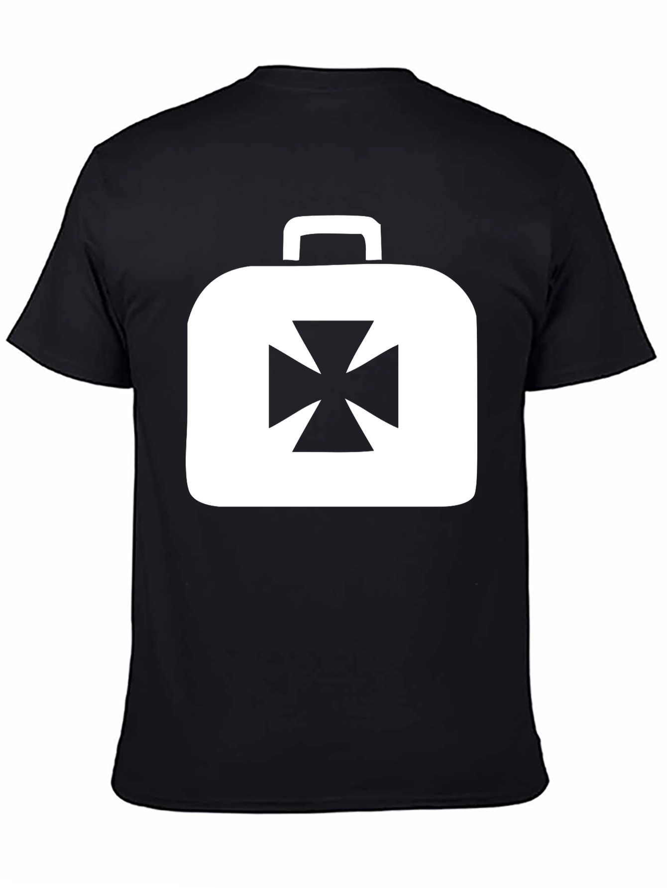 Iron Cross Briefcase Graphic Tee - Black