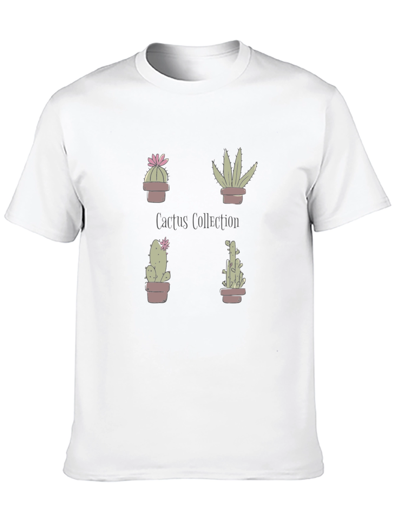 Cactus Collection Graphic Tee - Black