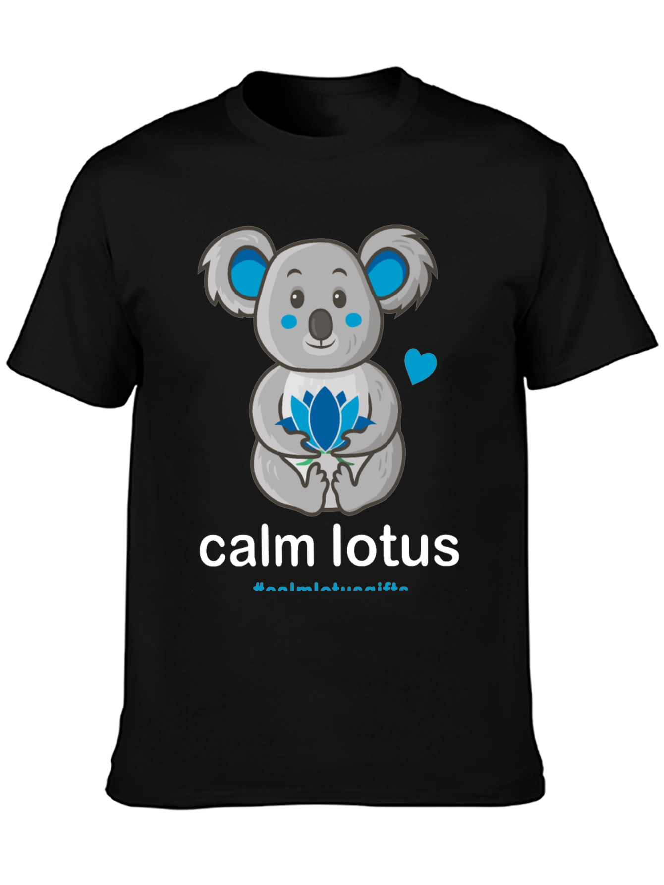 Calm Lotus Koala Graphic T-Shirt