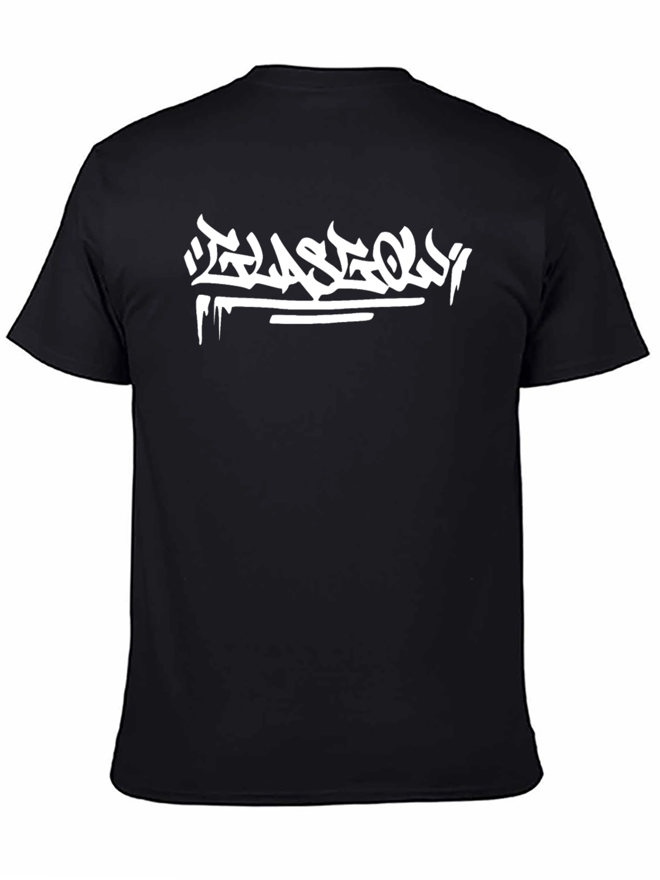 Glasgow Graphic Black T-Shirt - Urban Style