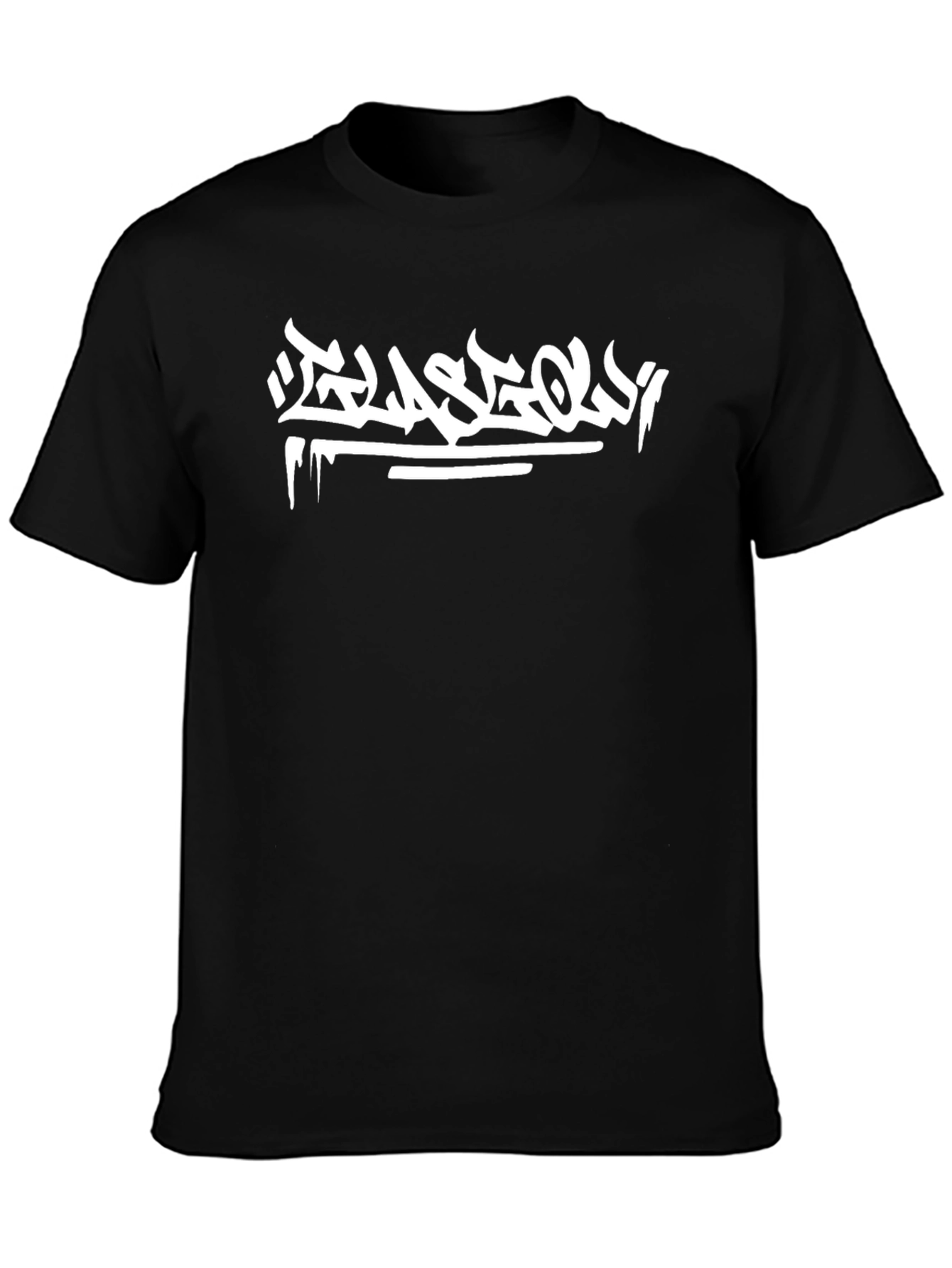 Glasgow Graphic Black T-Shirt - Urban Style