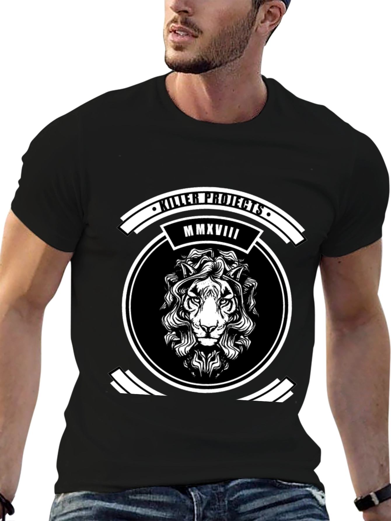 Killer Projects Lion Graphic Tee - Black