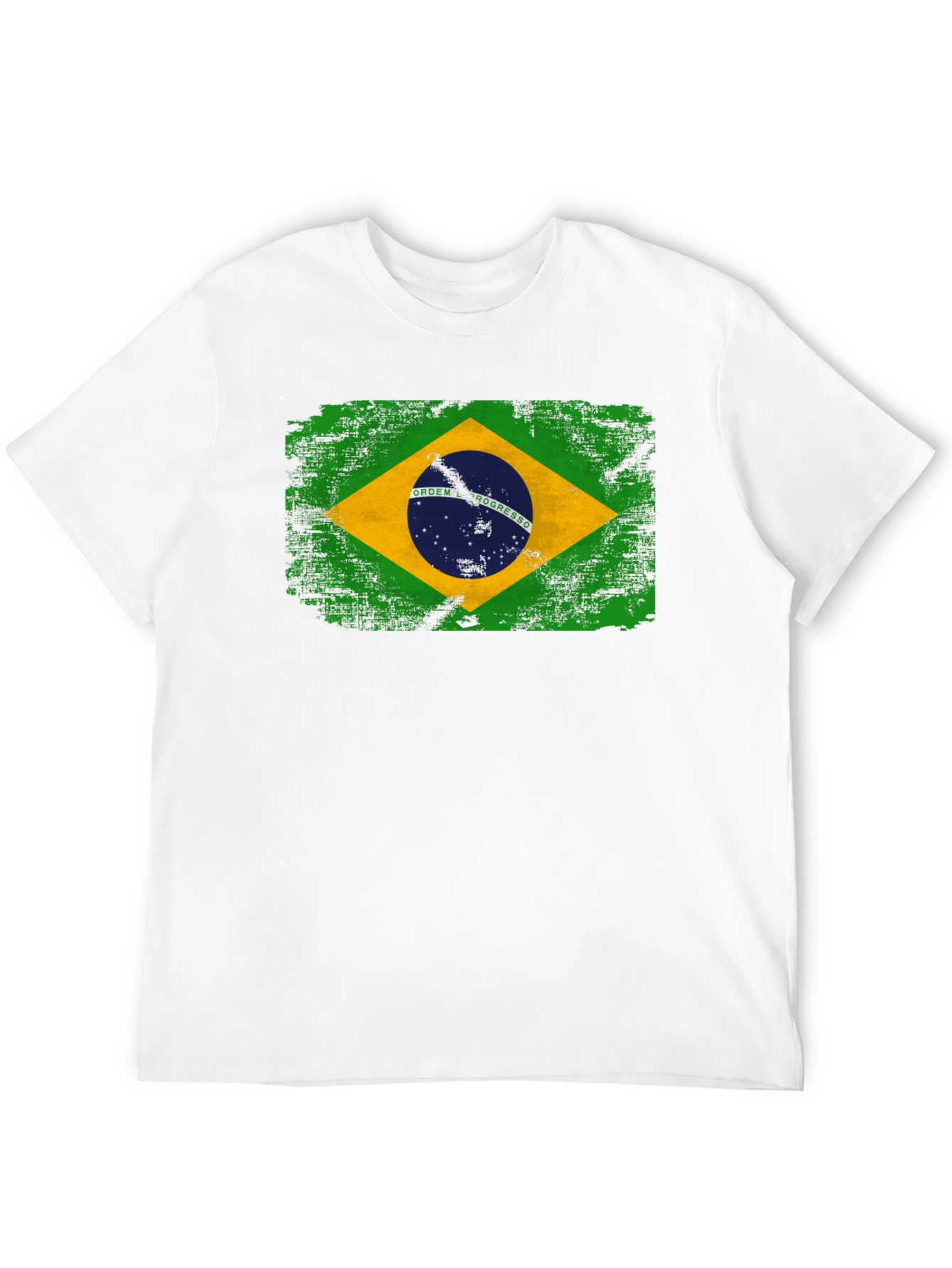 Brazil Flag Graphic T-Shirt - Black