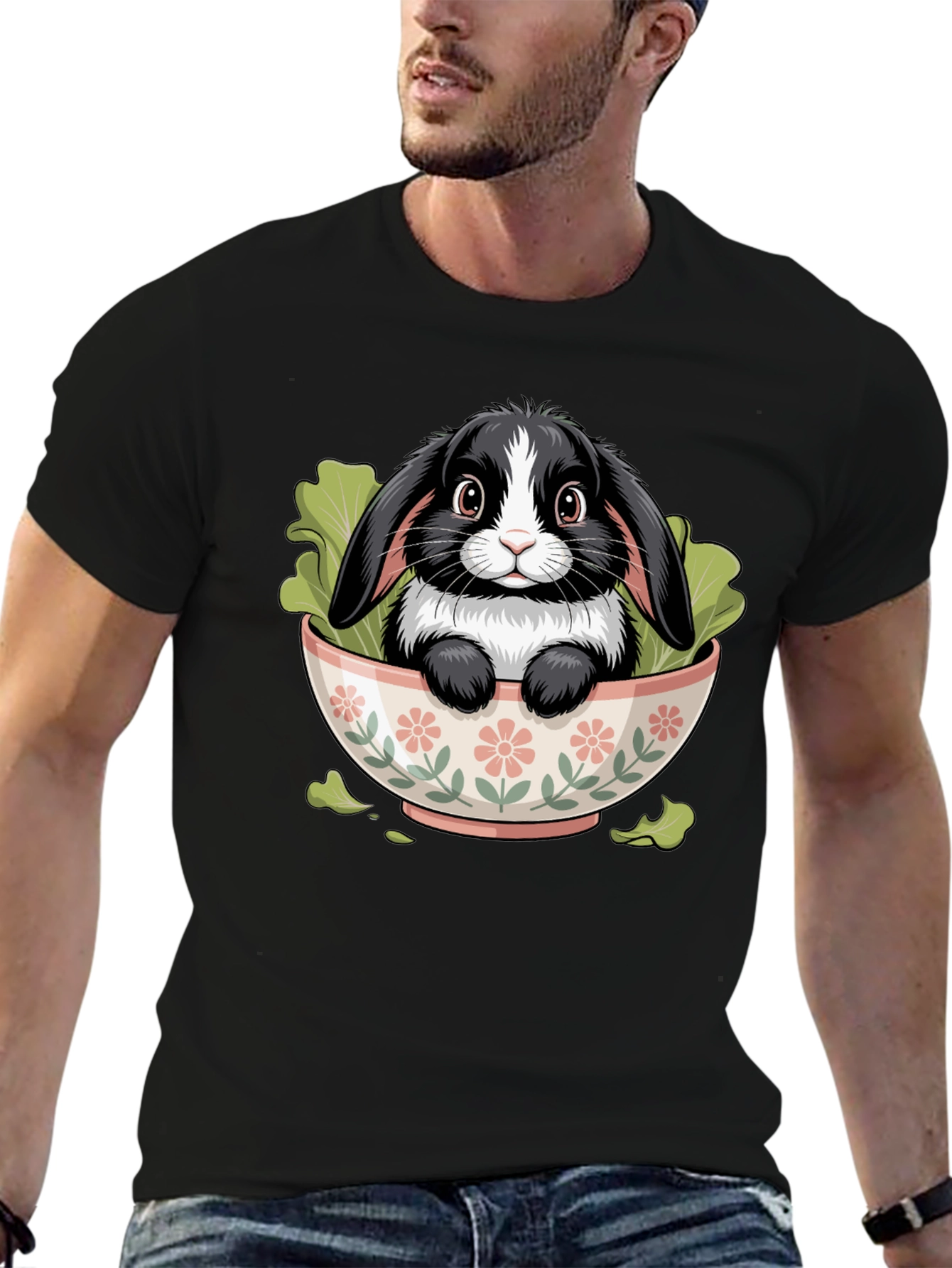 Bunny in Bowl Graphic Tee