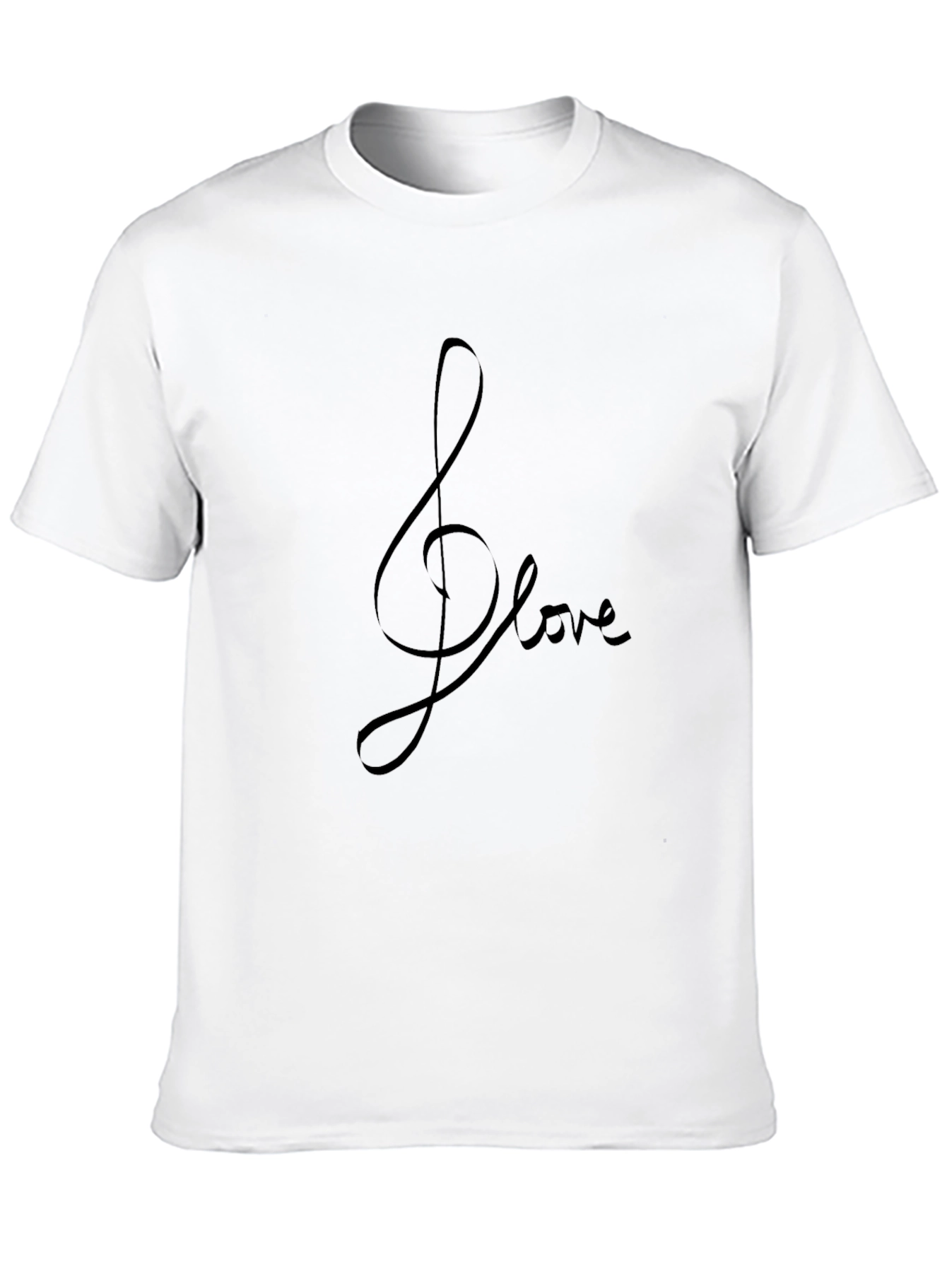 Musical Love Tee - Stylish Black T-Shirt