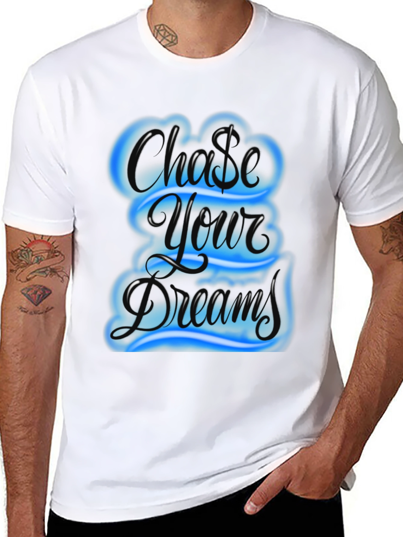 Chase Your Dreams Graphic Tee - Black