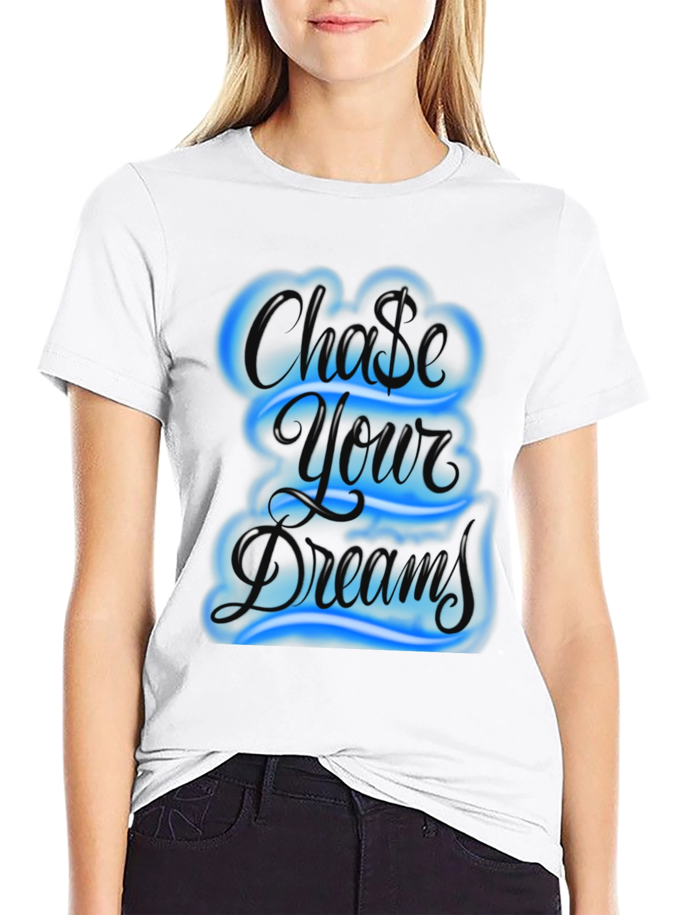 Chase Your Dreams Graphic Tee - Black