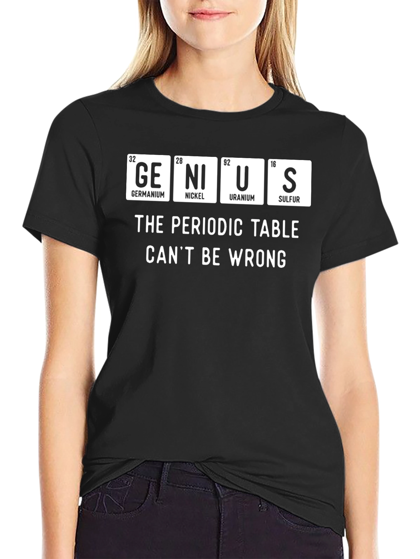 Genius Periodic Table Funny Science T-Shirt