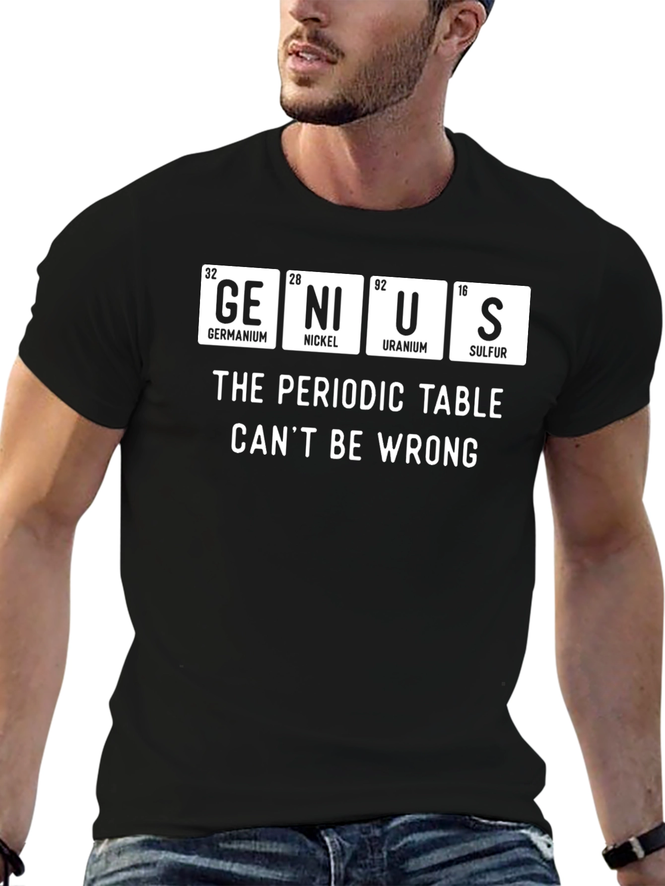 Genius Periodic Table Funny Science T-Shirt