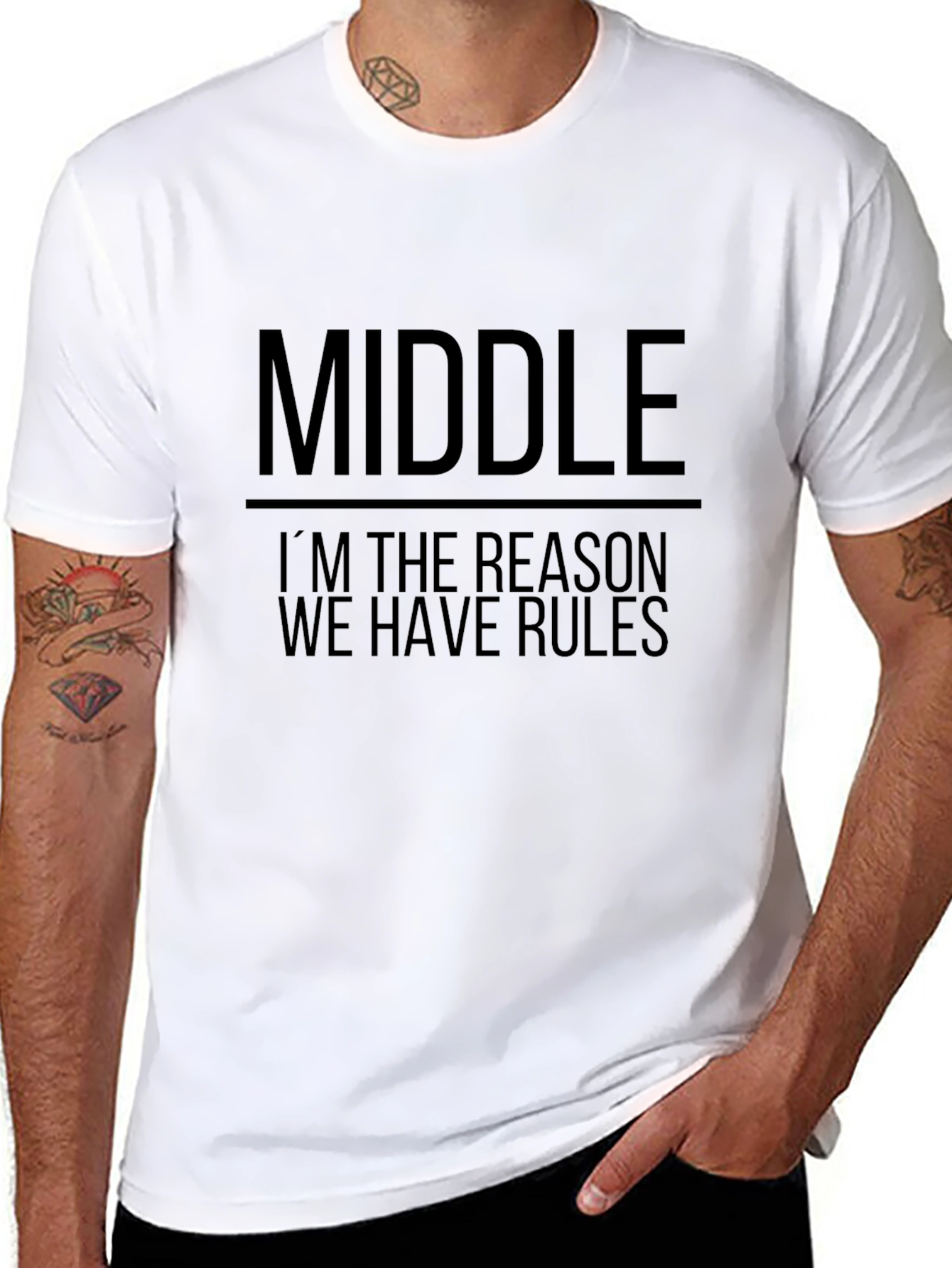 Middle Child Funny Graphic T-Shirt