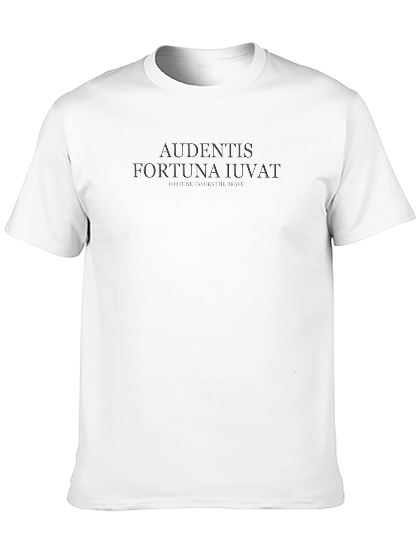 Audentes Fortuna Iuvat Mens Black T-Shirt
