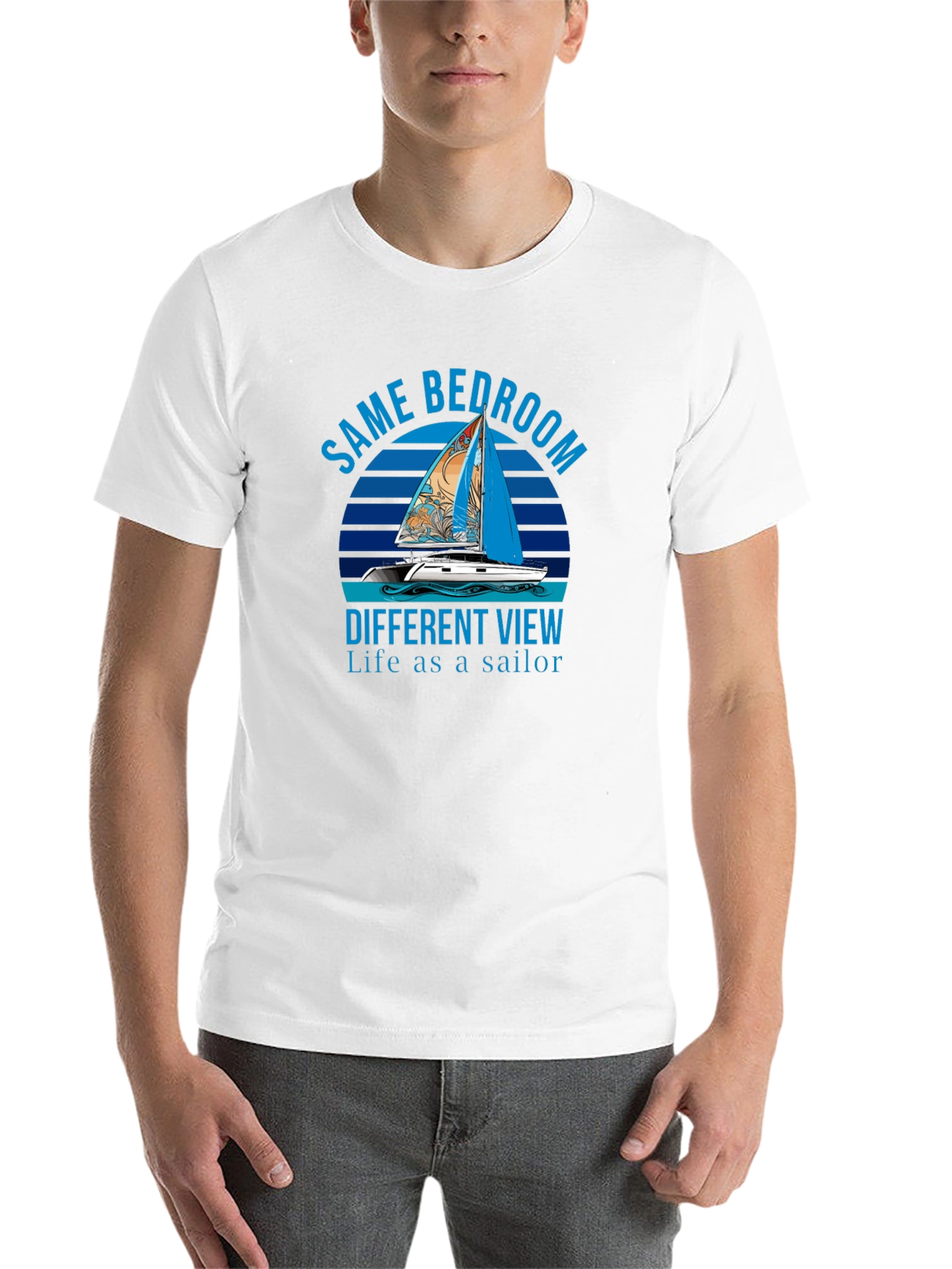 Same Bedroom Different View Sailor T-Shirt