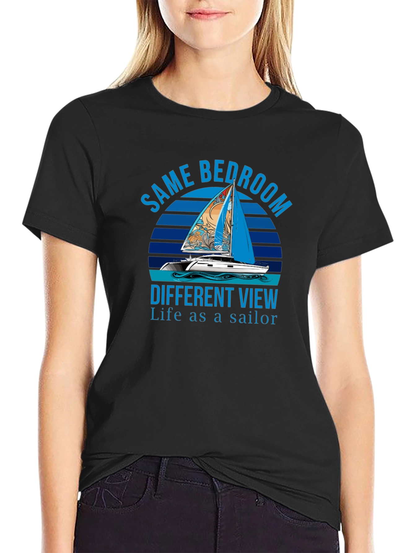 Same Bedroom Different View Sailor T-Shirt
