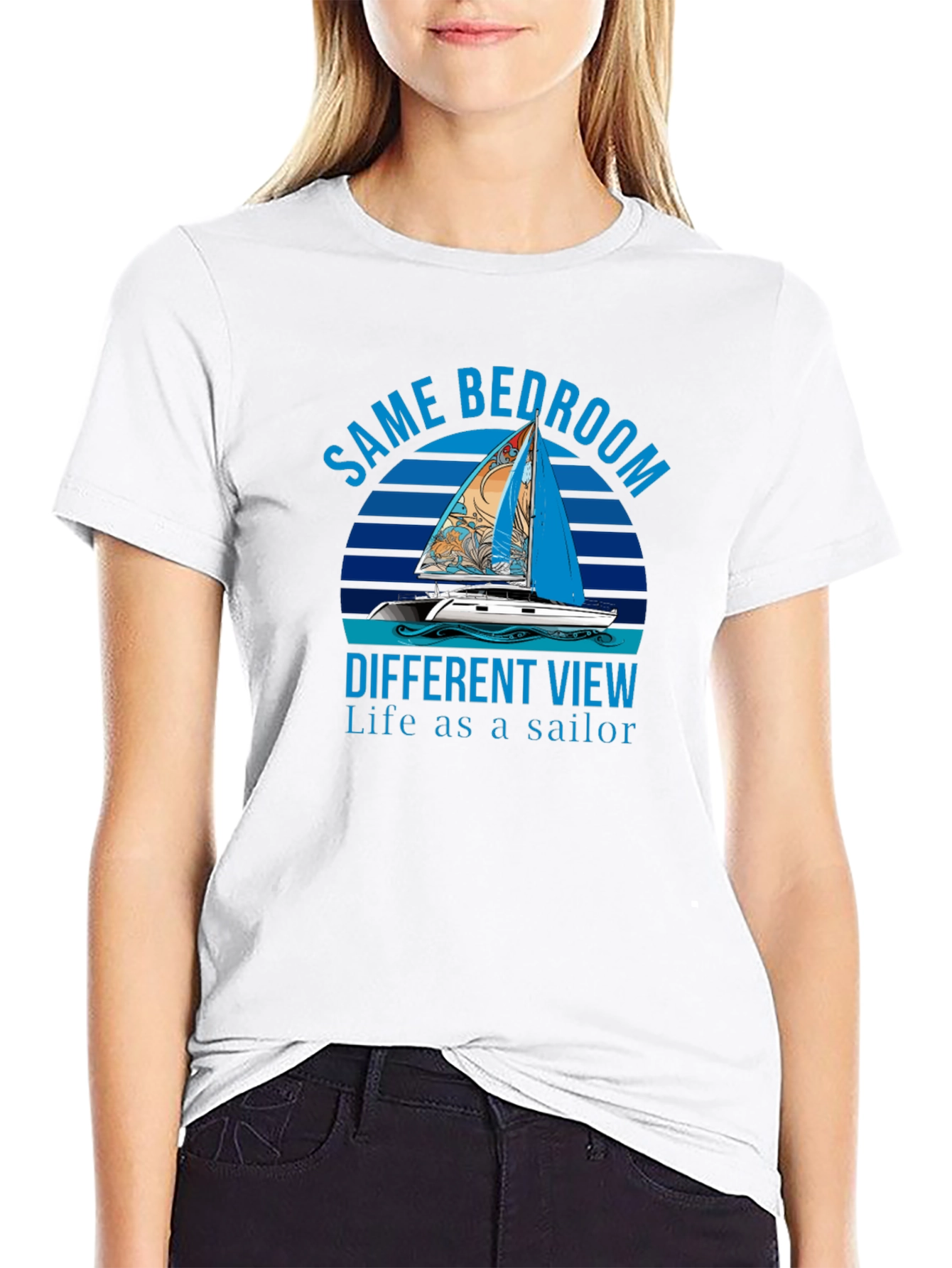 Same Bedroom Different View Sailor T-Shirt