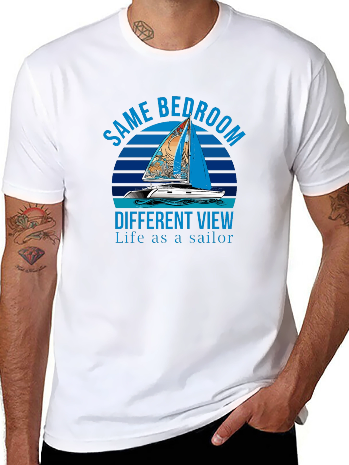 Same Bedroom Different View Sailor T-Shirt