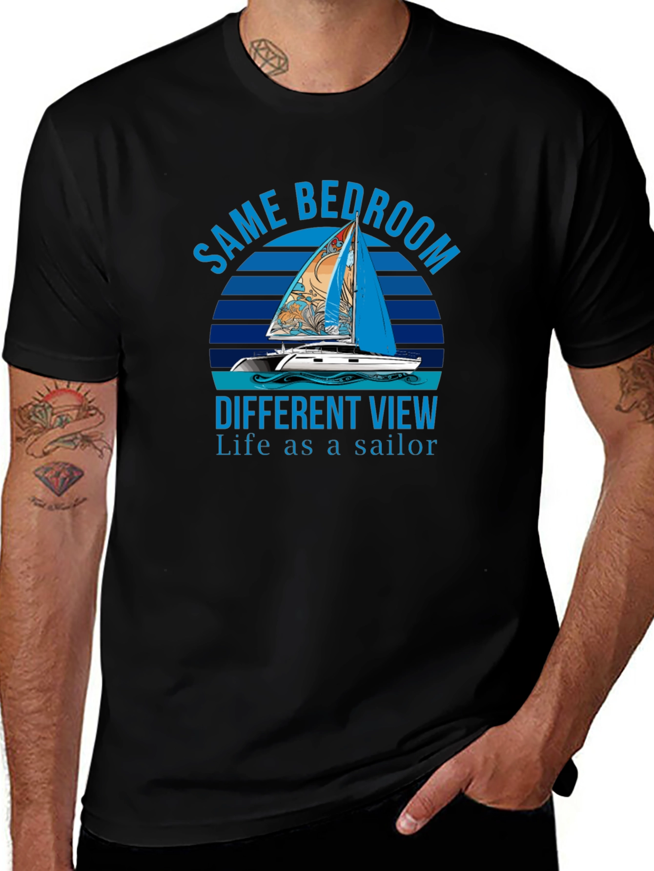 Same Bedroom Different View Sailor T-Shirt