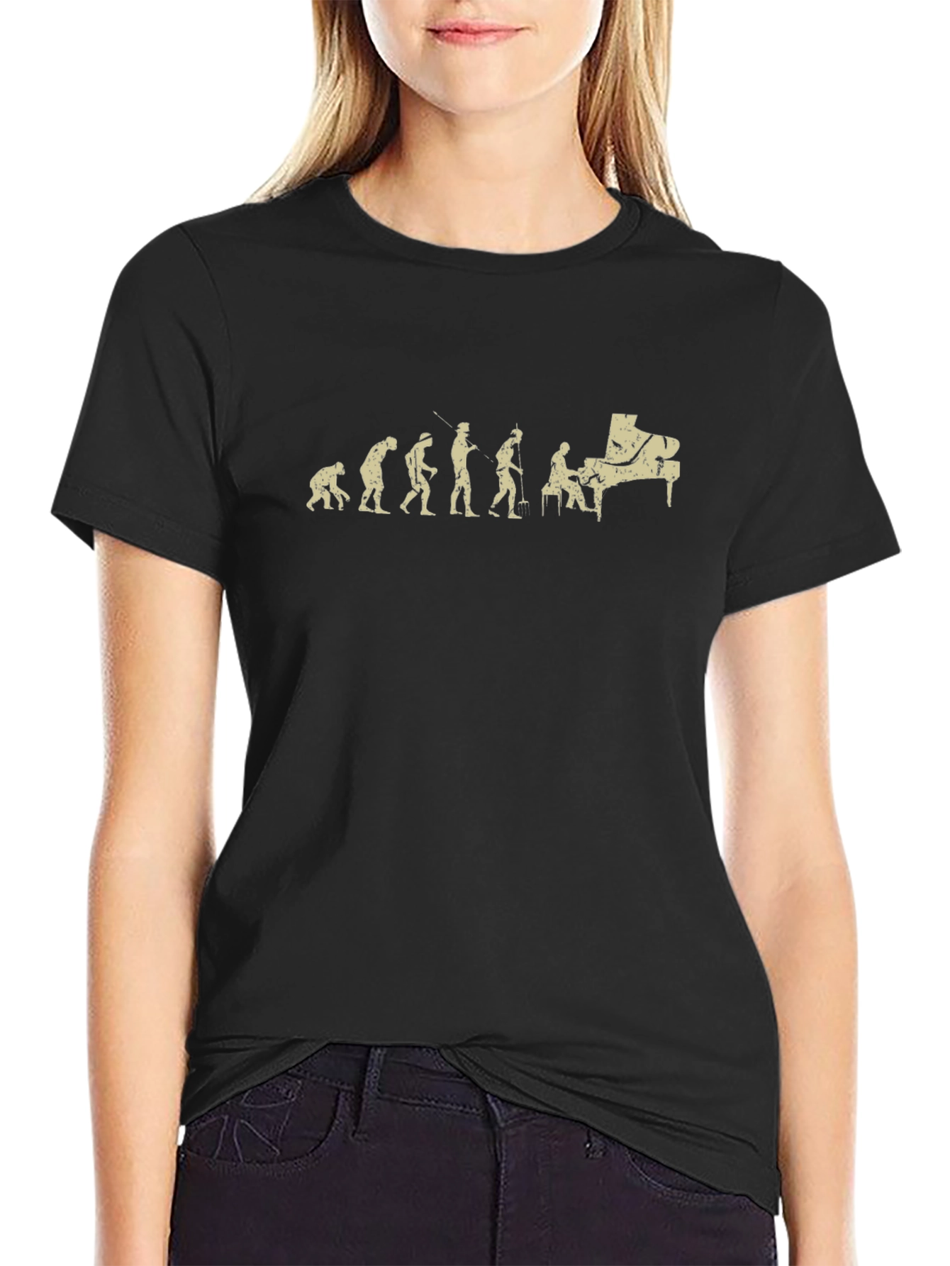 Evolution of Piano T-Shirt - Music Lover Tee