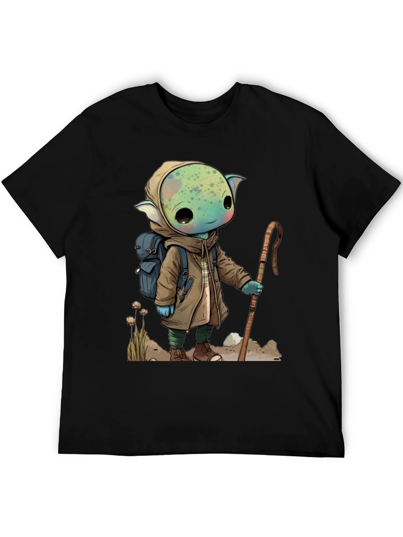 Cartoon Adventurer Graphic Tee