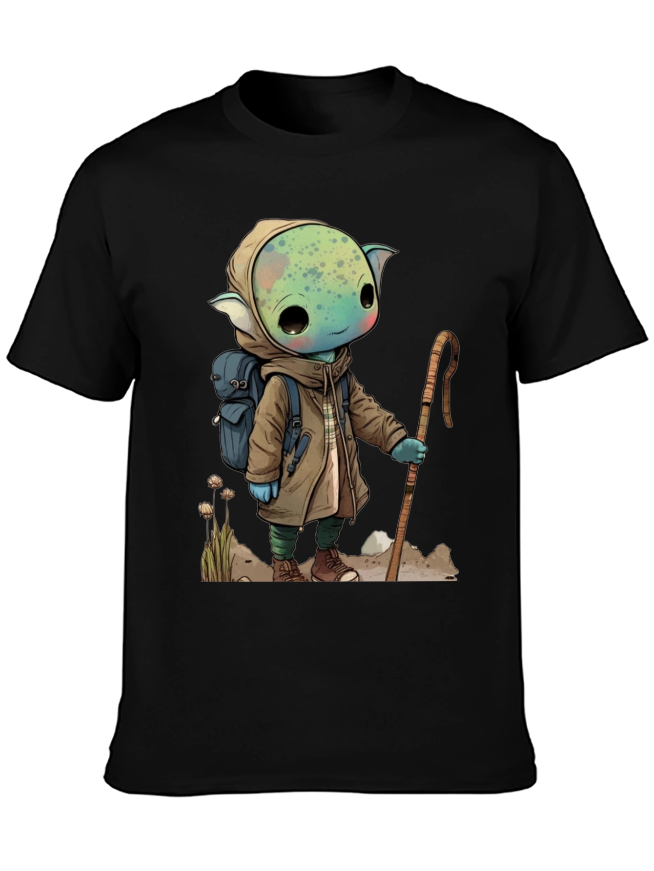 Cartoon Adventurer Graphic Tee