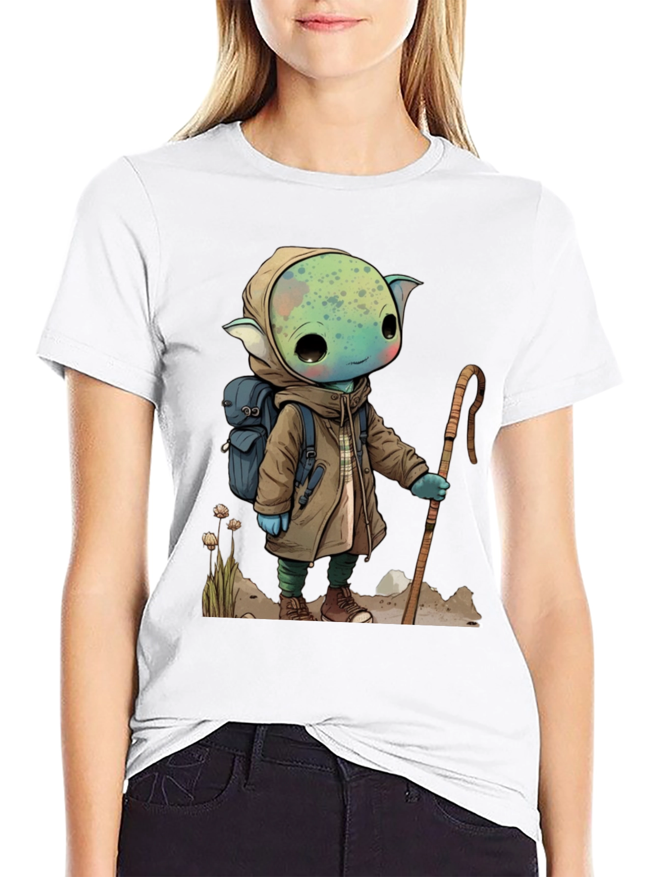 Cartoon Adventurer Graphic Tee