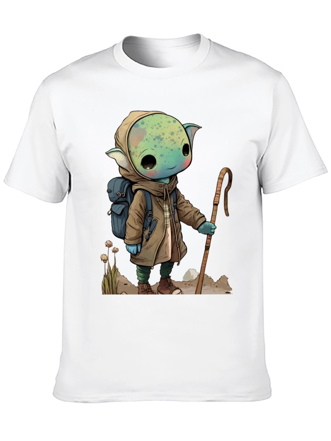 Cartoon Adventurer Graphic Tee