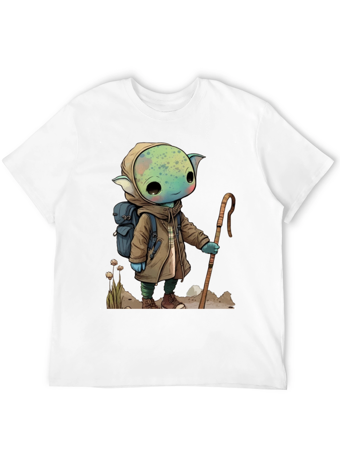 Cartoon Adventurer Graphic Tee