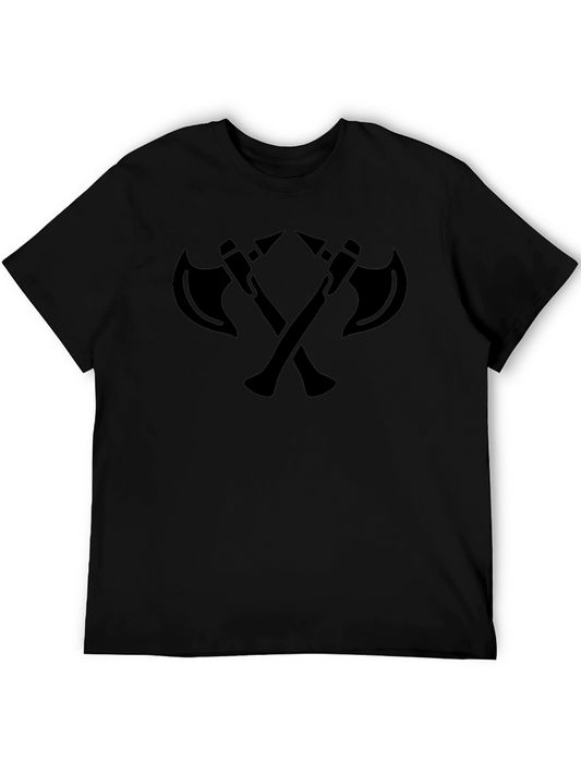 Axe Warrior T-Shirt - Bold Crossed Axe Design