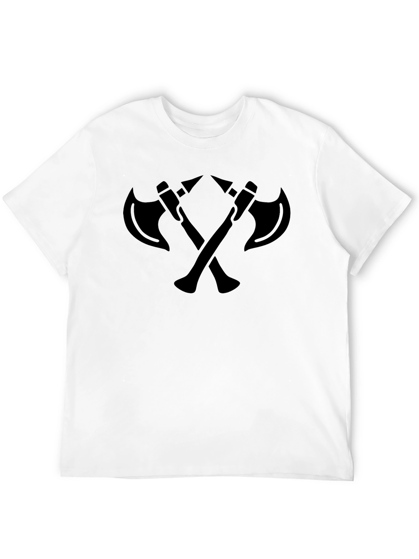 Axe Warrior T-Shirt - Bold Crossed Axe Design