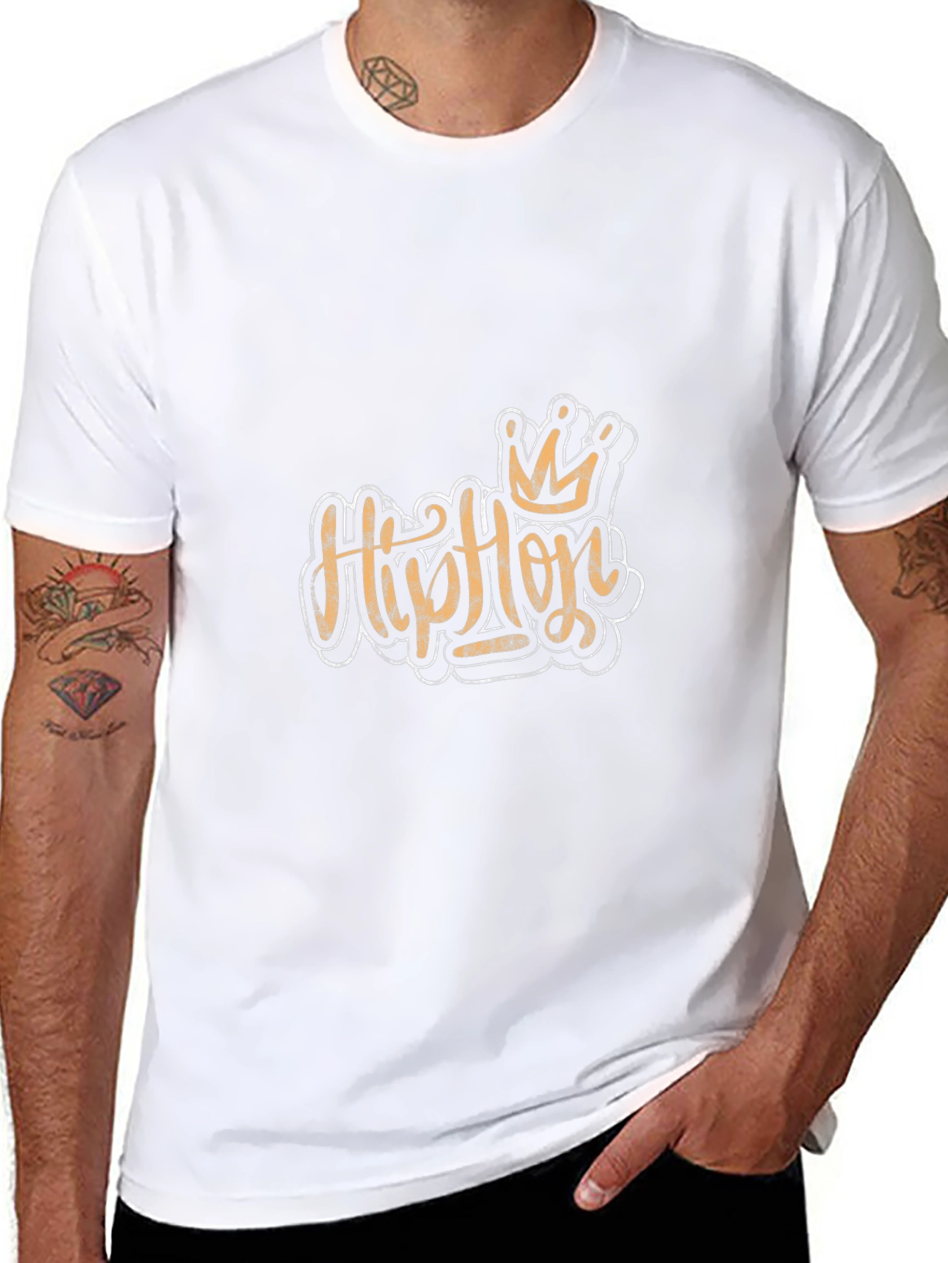 Hip Hop Crown Black T-Shirt