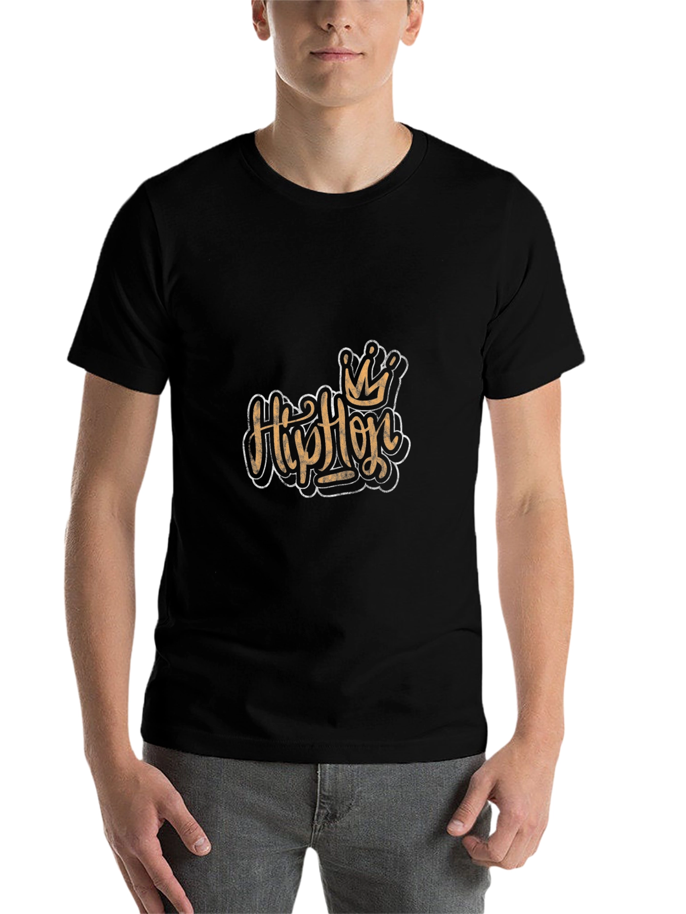 Hip Hop Crown Black T-Shirt