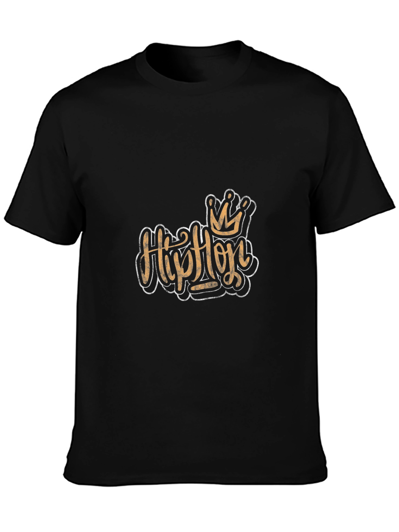 Hip Hop Crown Black T-Shirt