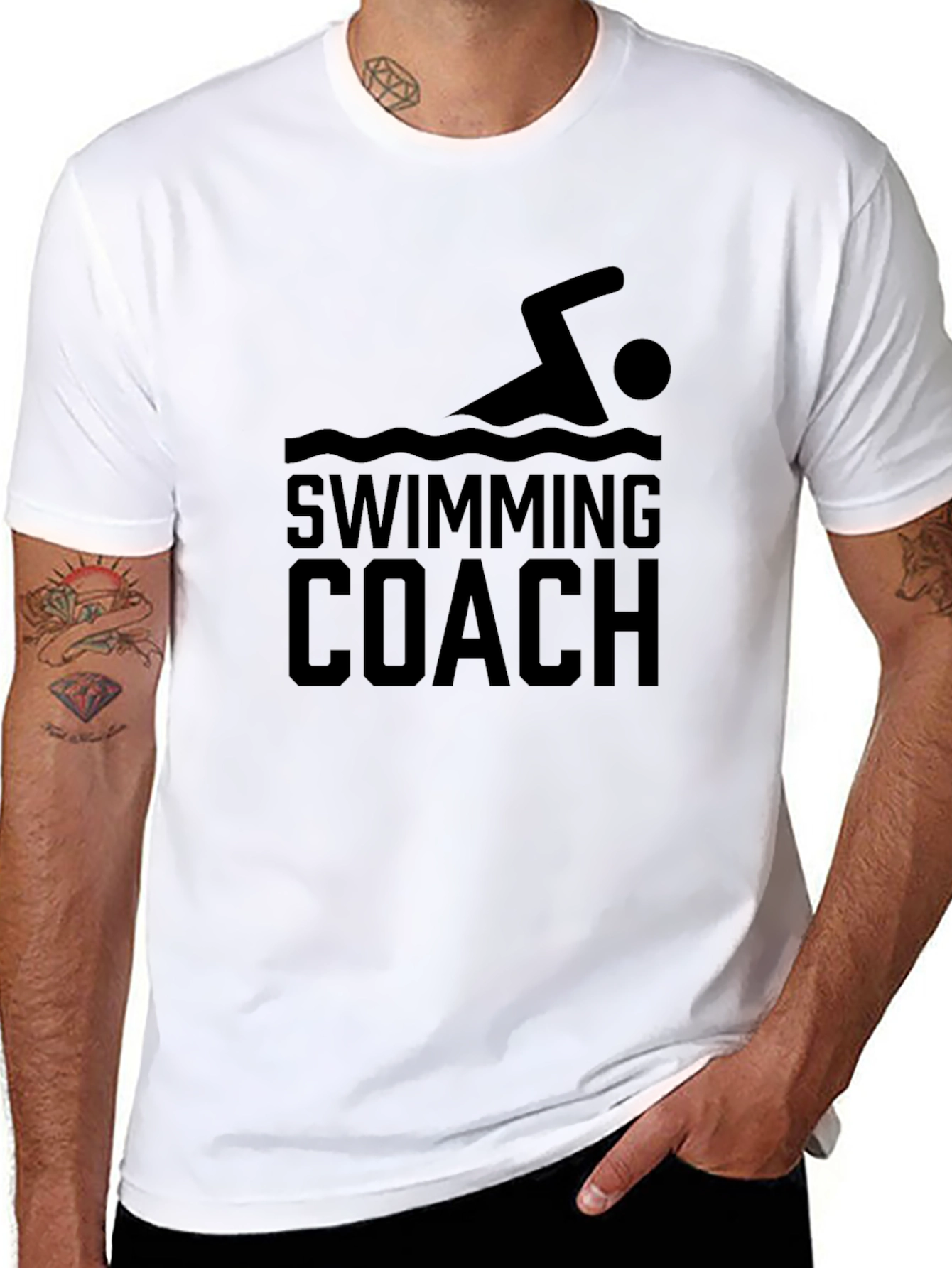 Swimming Coach Graphic Tee - Athlete Training