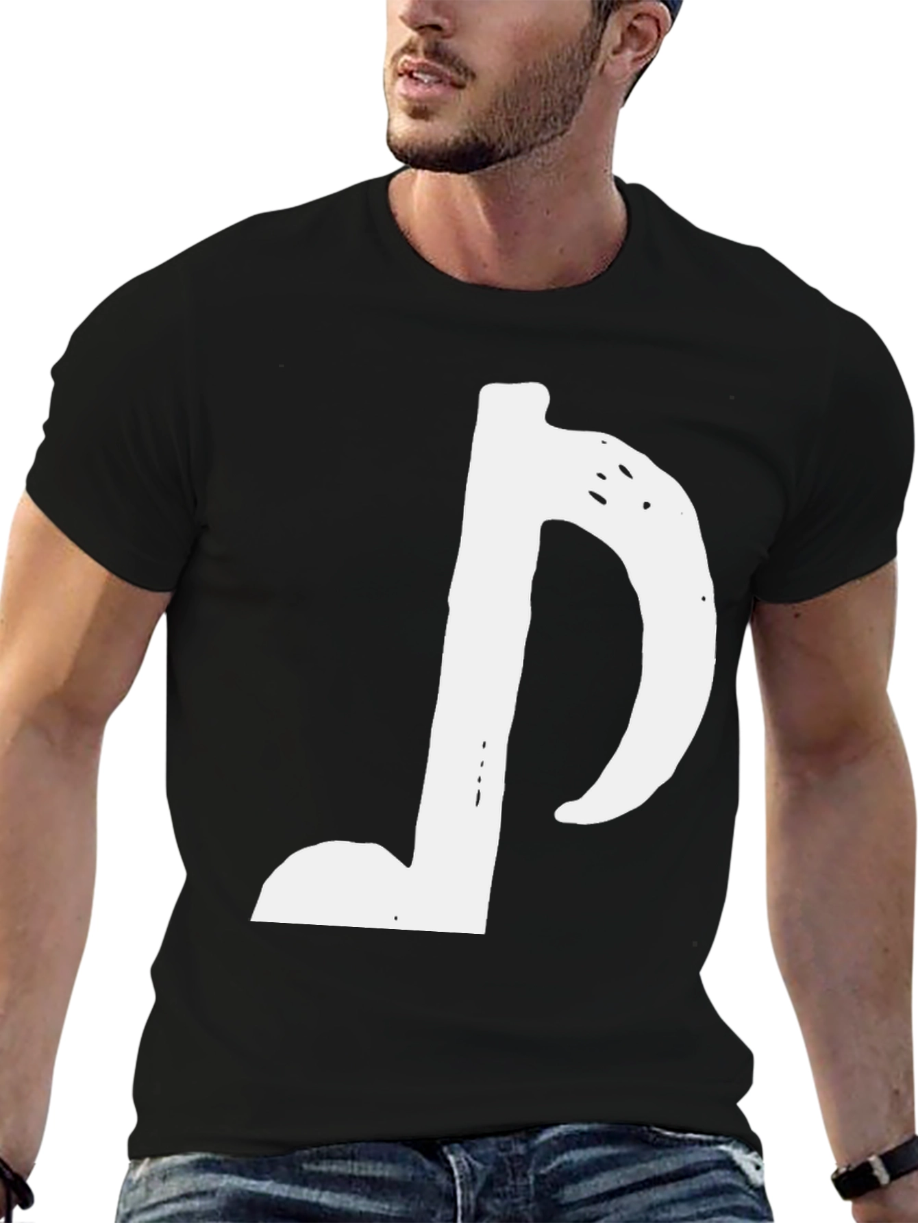 Musical Note Black T-Shirt