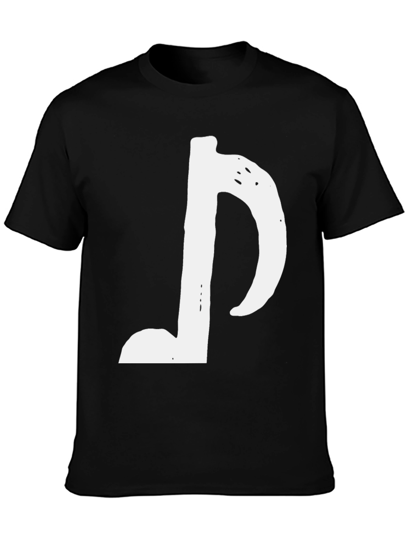 Musical Note Black T-Shirt