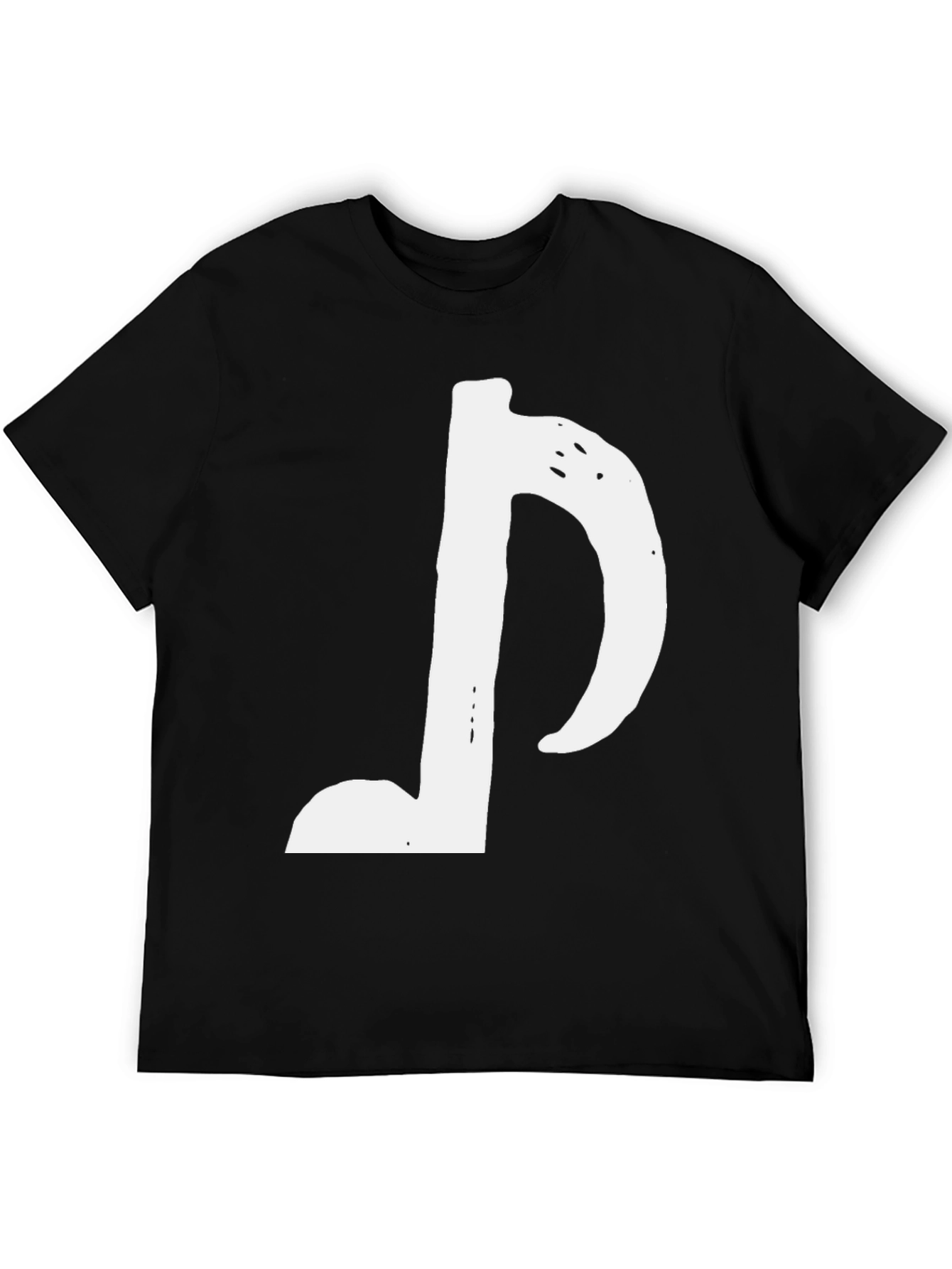 Musical Note Black T-Shirt