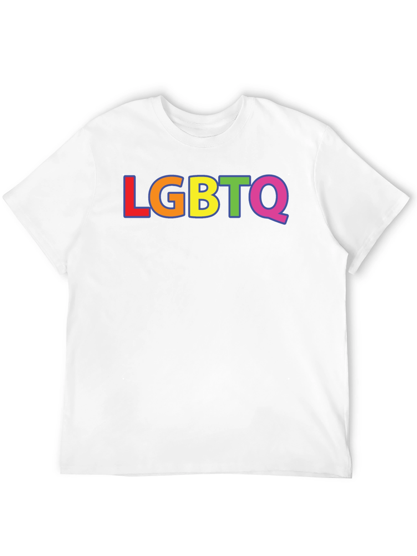 LGBTQ Pride Rainbow T-Shirt - Black Short Sleeve