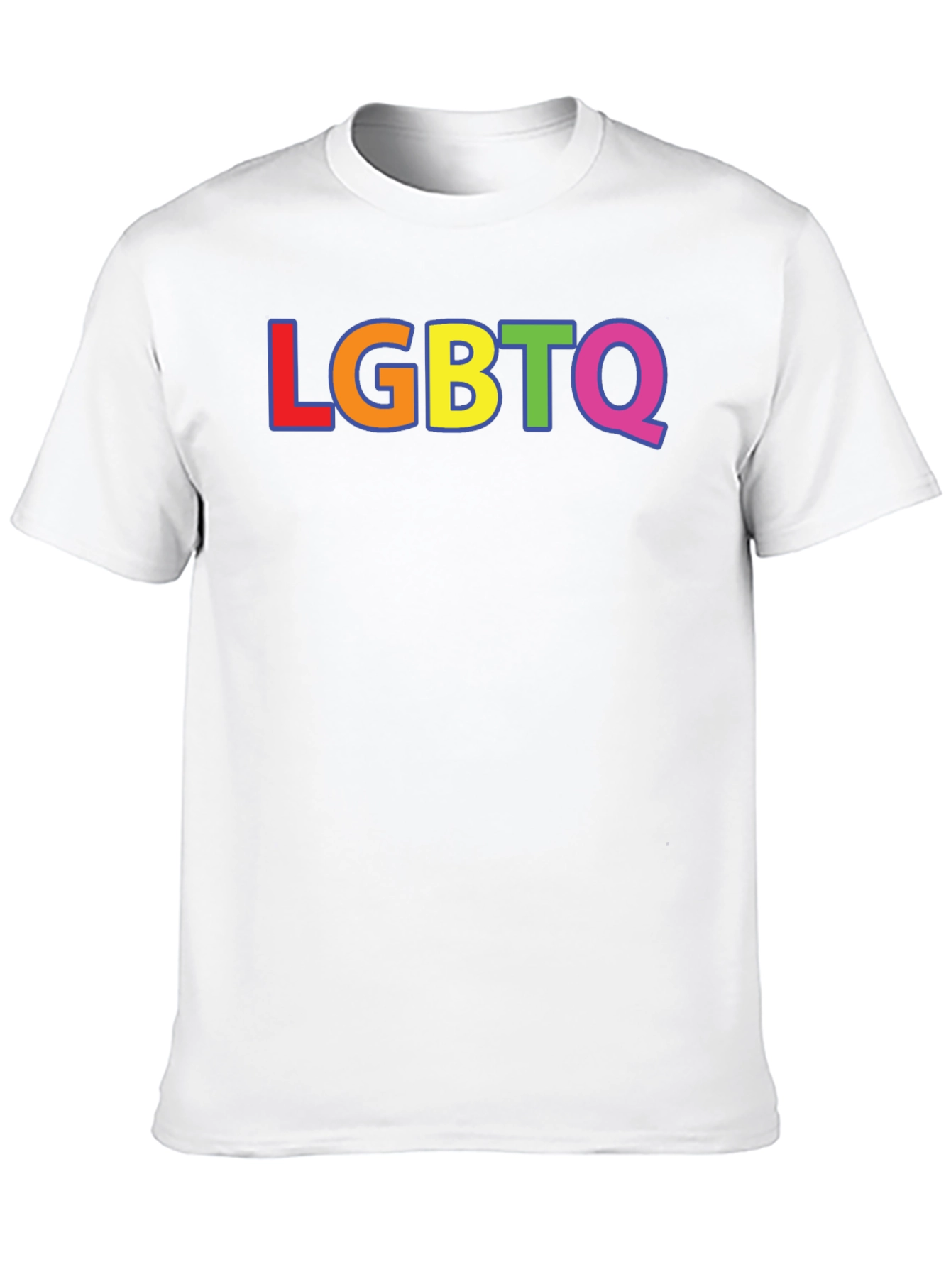LGBTQ Pride Rainbow T-Shirt - Black Short Sleeve