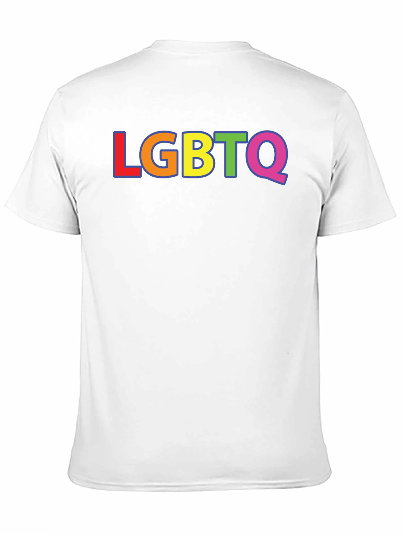 LGBTQ Pride Rainbow T-Shirt - Black Short Sleeve