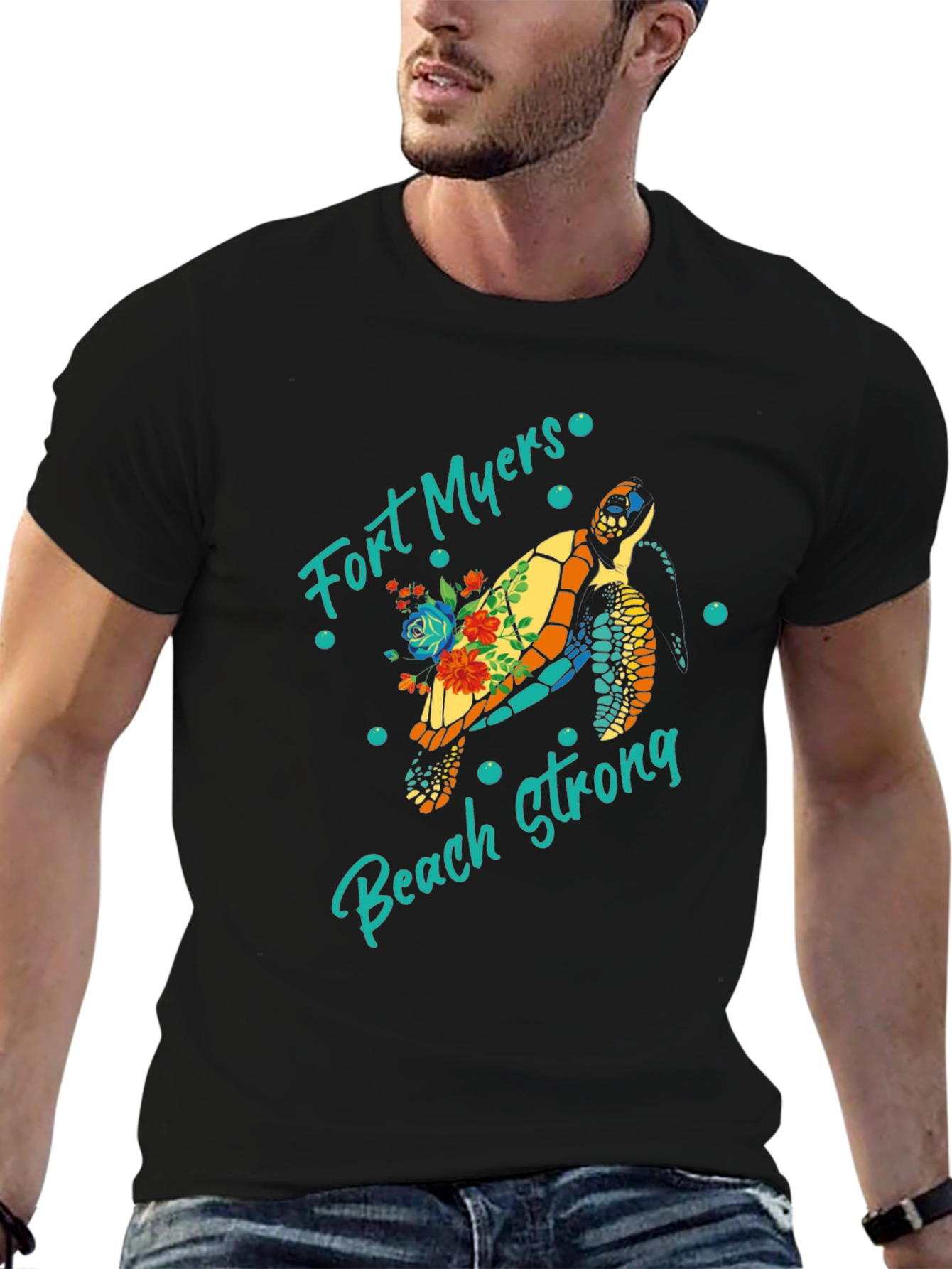 Fort Myers Beach Strong Turtle Graphic Tee