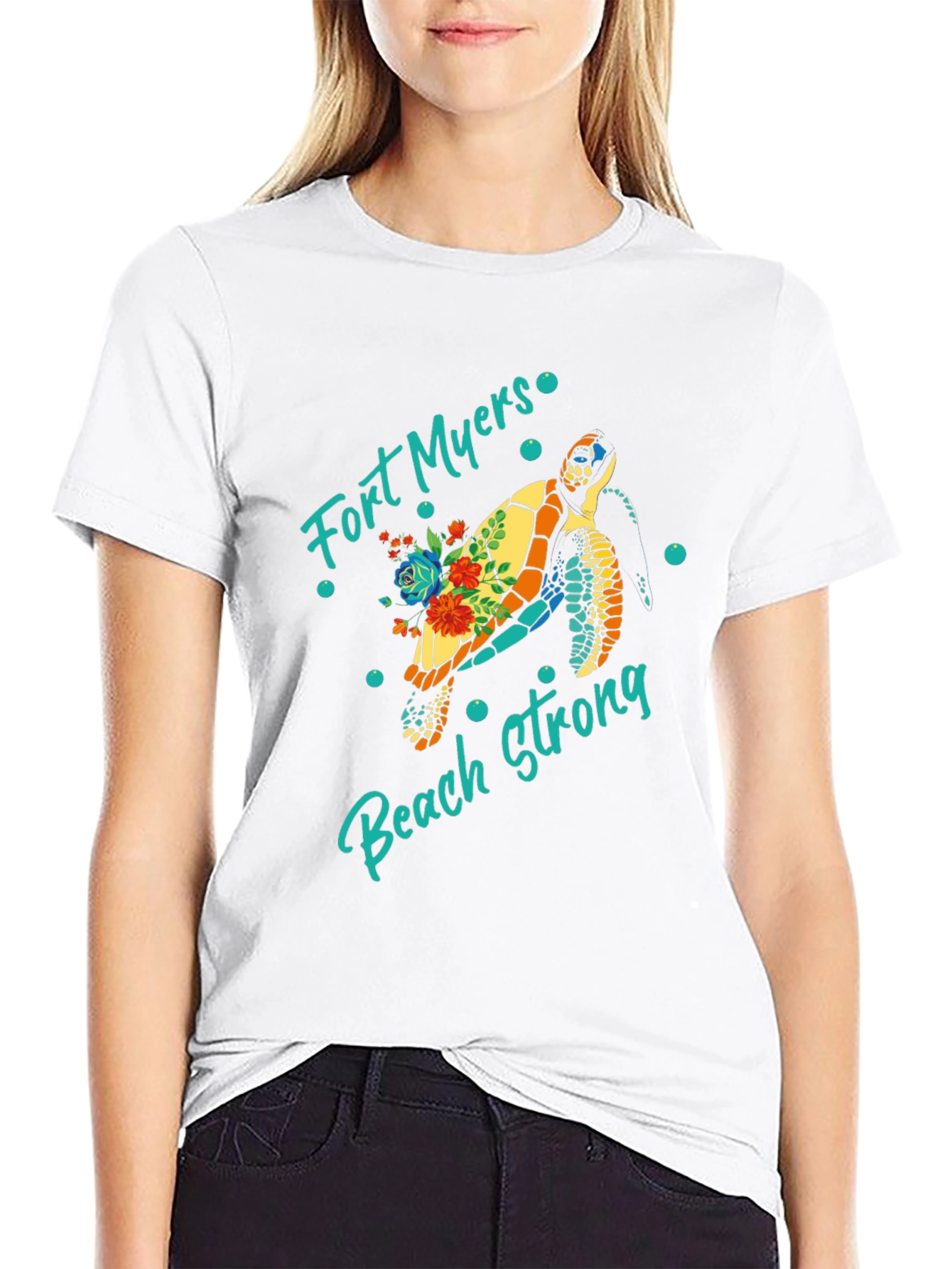 Fort Myers Beach Strong Turtle Graphic Tee