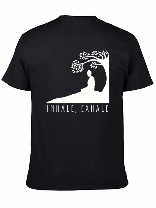 Inhale Exhale T-Shirt - Buddha Under Tree