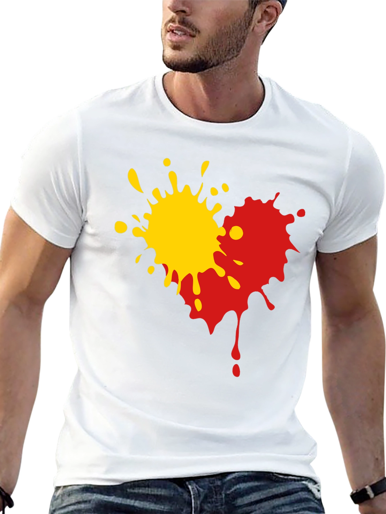 Abstract Splatter Graphic Tee