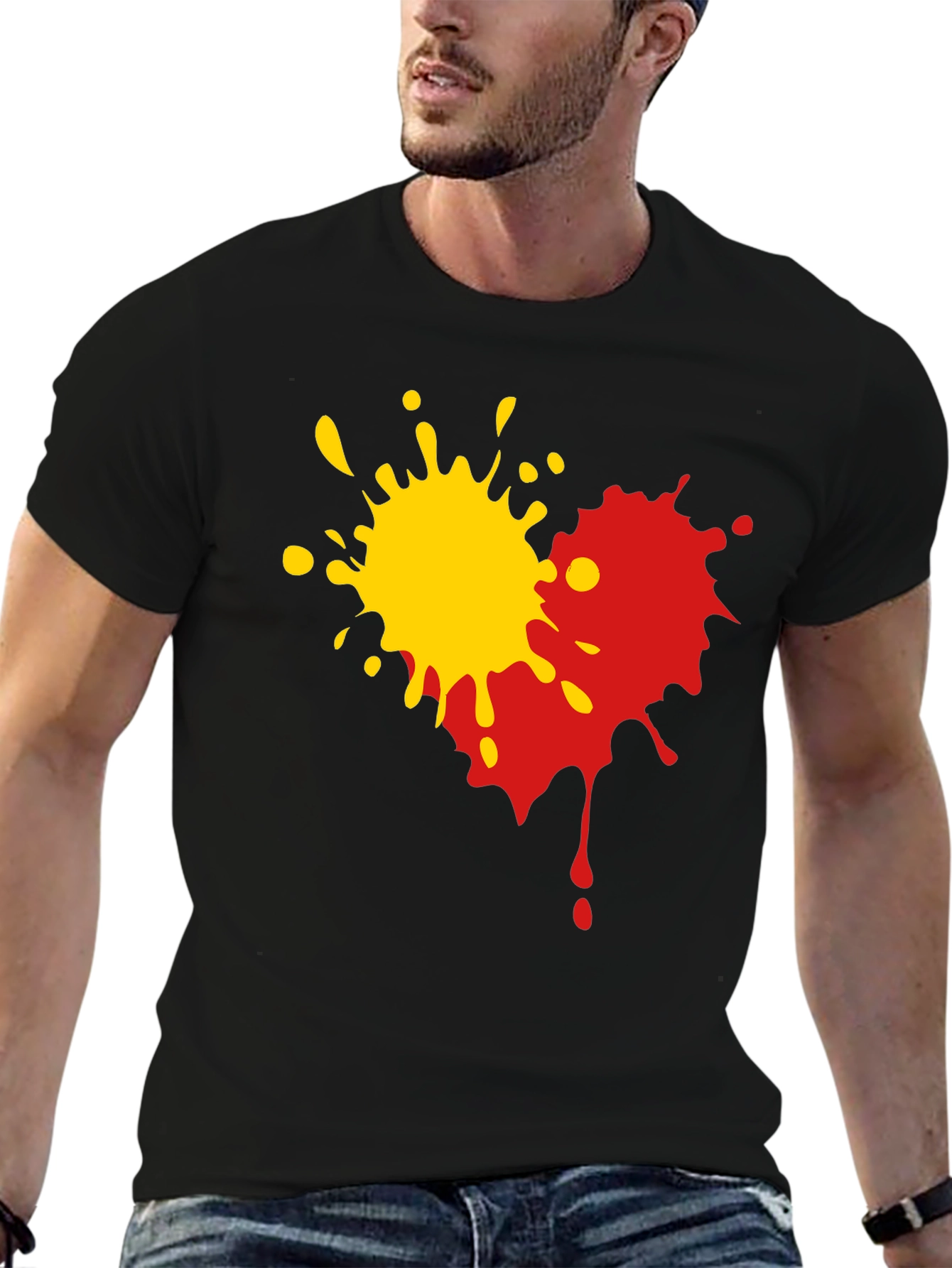 Abstract Splatter Graphic Tee