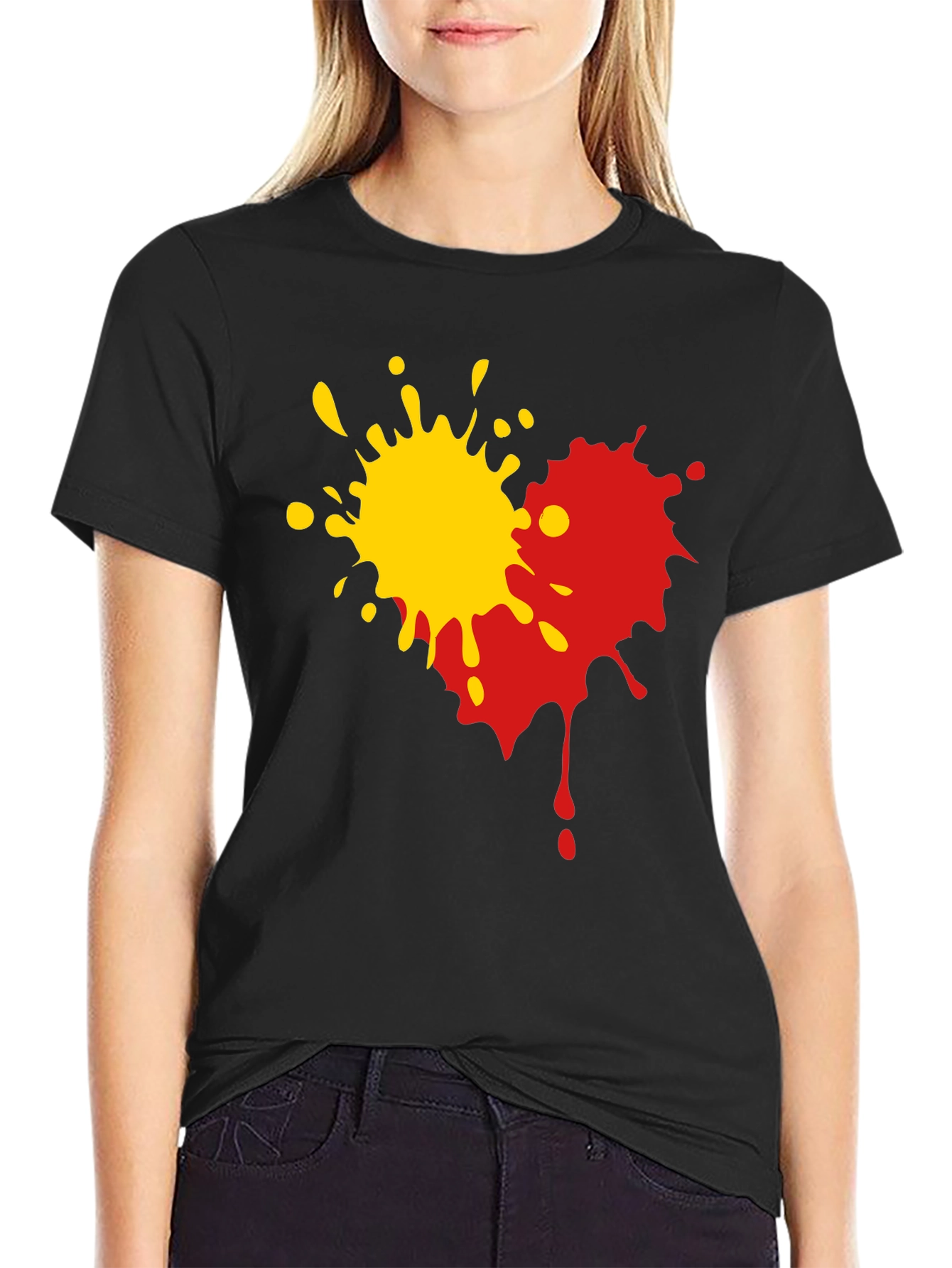 Abstract Splatter Graphic Tee